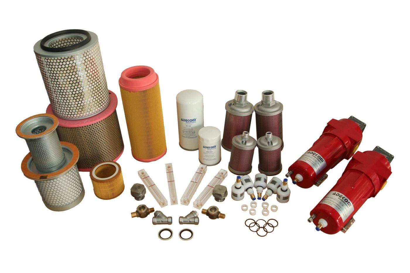 Genuine ADEKOM spare parts: filters, separator elements, oil filters and service kits