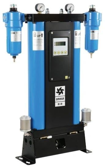 OMEGA AIR A-DRY heatless adsorption dryer with activated carbon tower